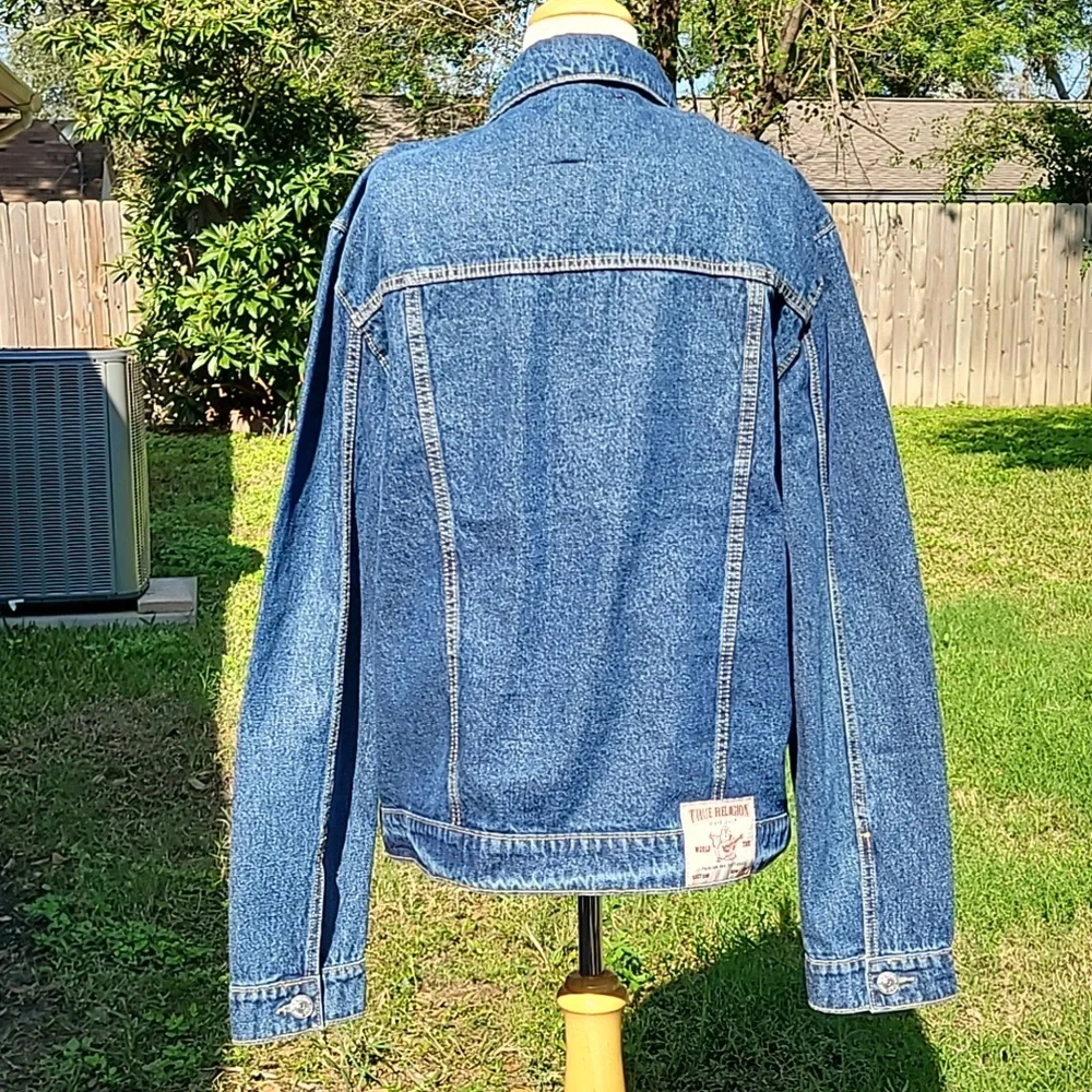 True Religion Jean Jacket Size XL Blue